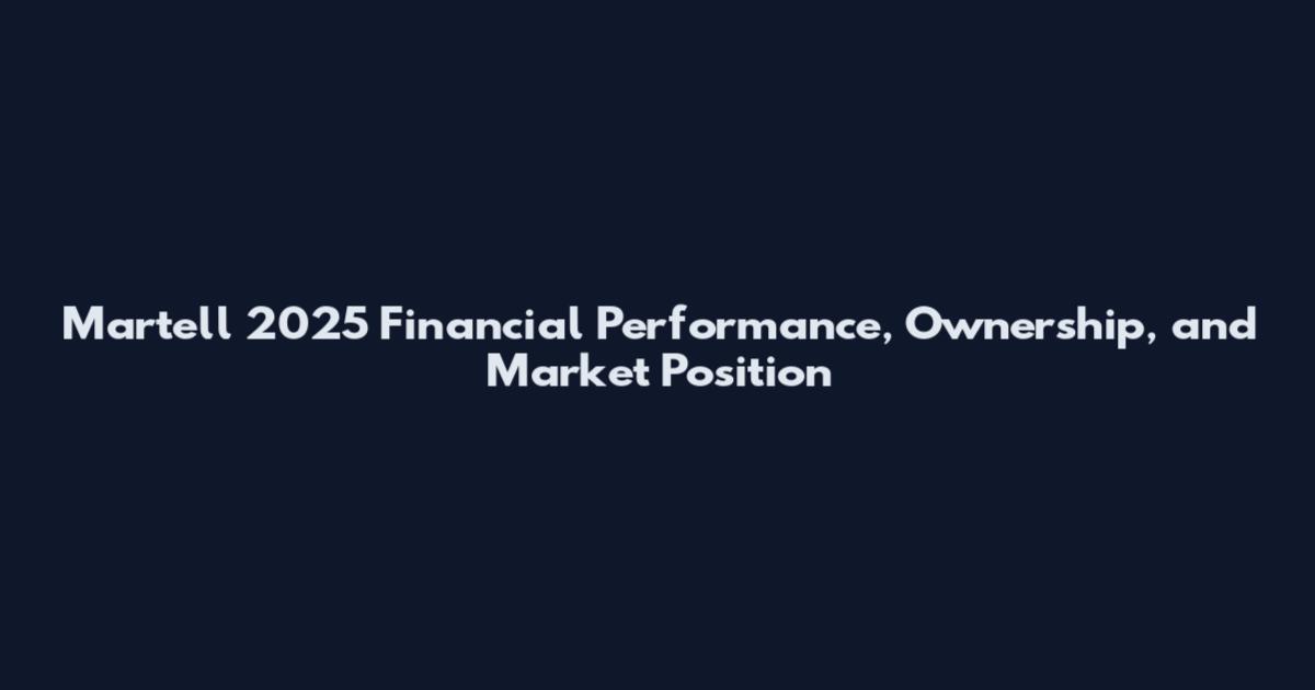 Martell 2025 Financial Performance, Ownership, and Market Position