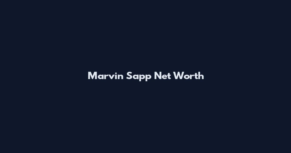 Marvin Sapp Net Worth