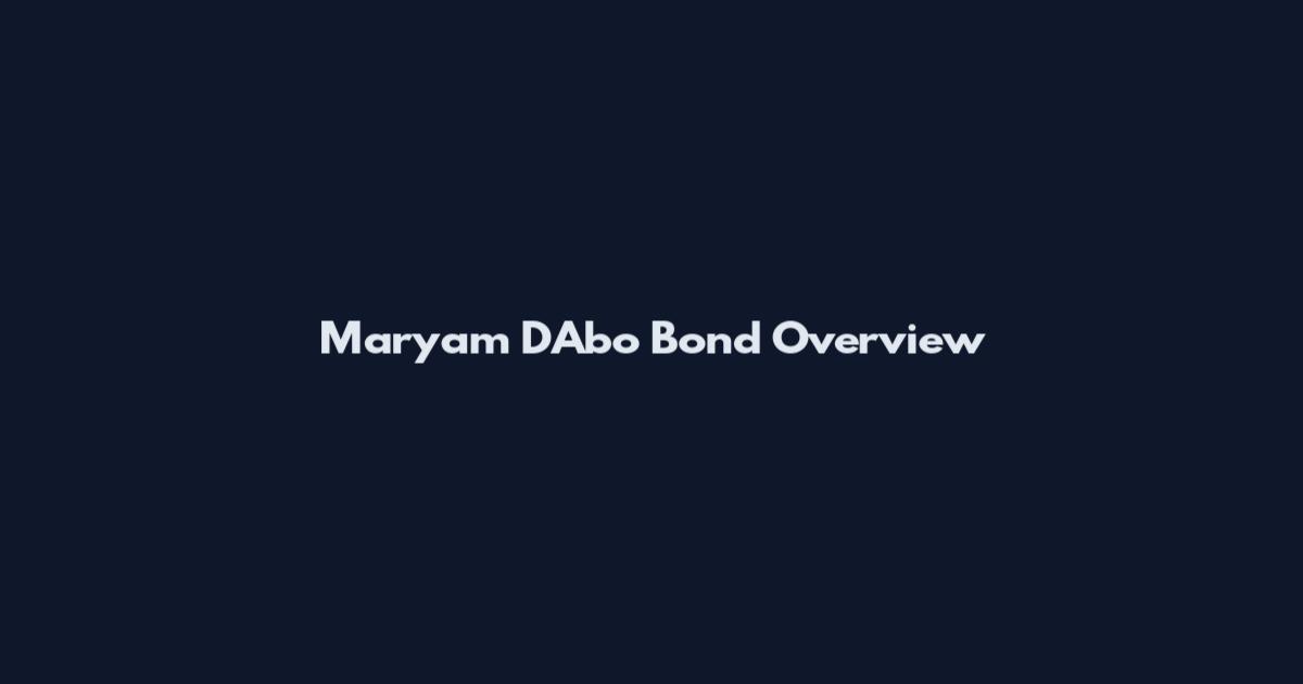 Maryam D'Abo Bond Overview