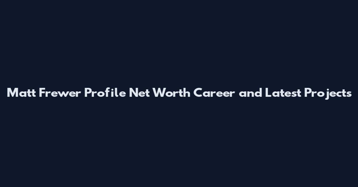 Matt Frewer Profile Net Worth Career and Latest Projects