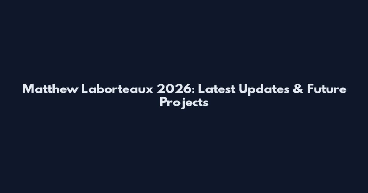 Matthew Laborteaux 2026: Latest Updates & Future Projects