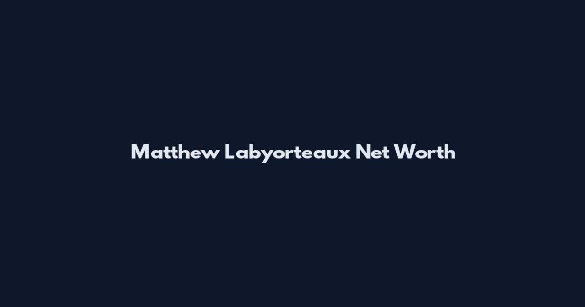 Matthew Labyorteaux Net Worth
