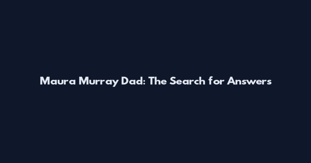 Maura Murray Dad: The Search for Answers