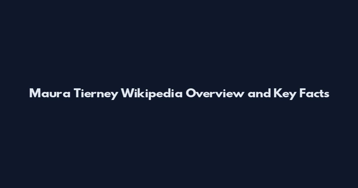Maura Tierney Wikipedia Overview and Key Facts
