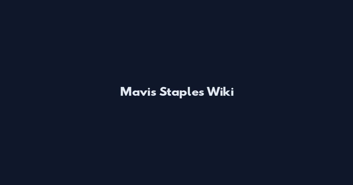 Mavis Staples Wiki