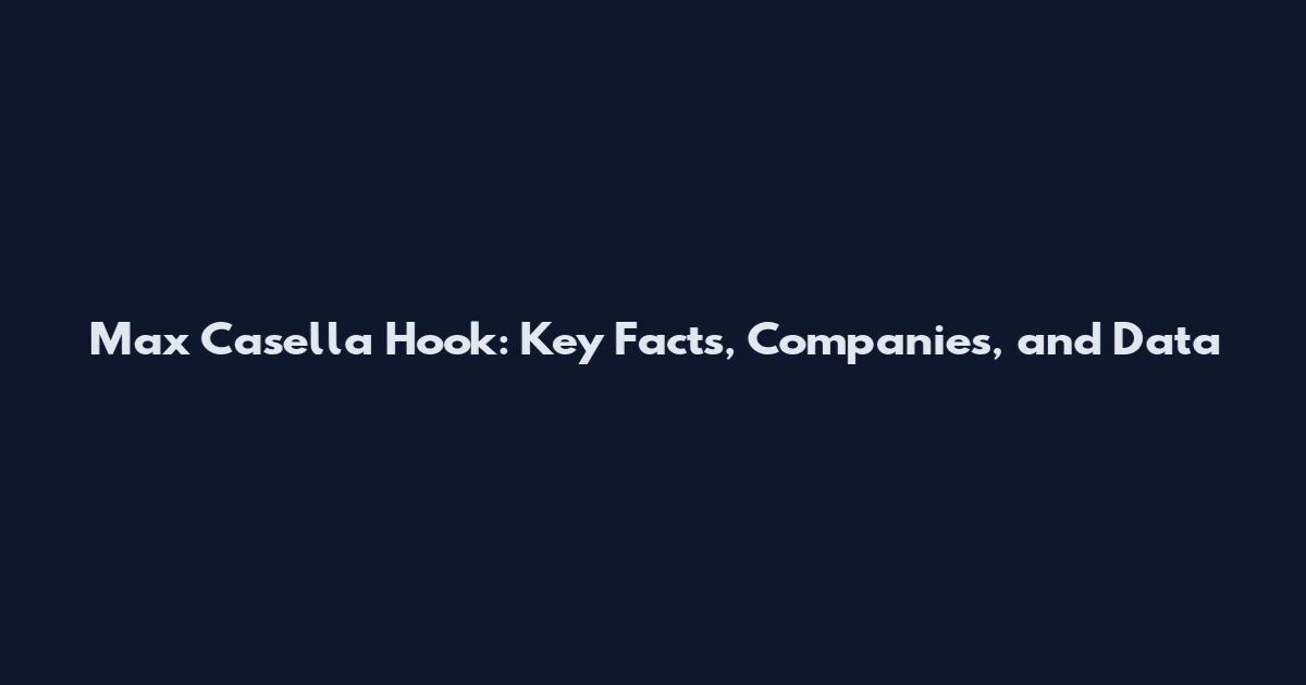 Max Casella Hook: Key Facts, Companies, and Data