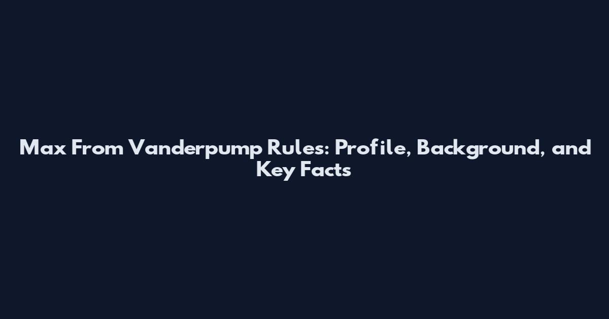 Max From Vanderpump Rules: Profile, Background, and Key Facts