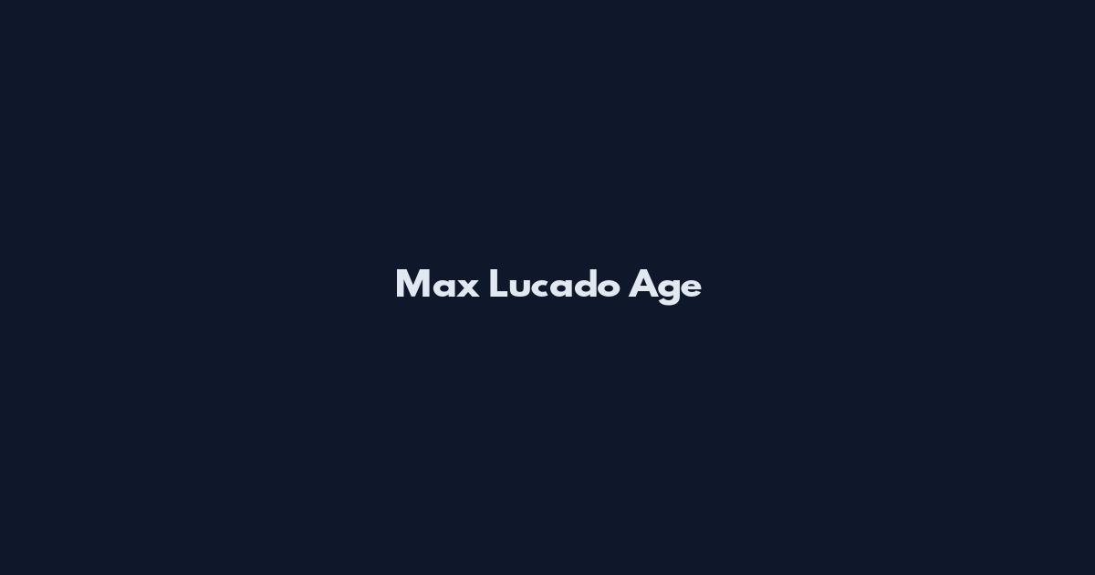 Max Lucado Age