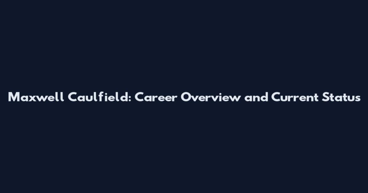 Maxwell Caulfield: Career Overview and Current Status
