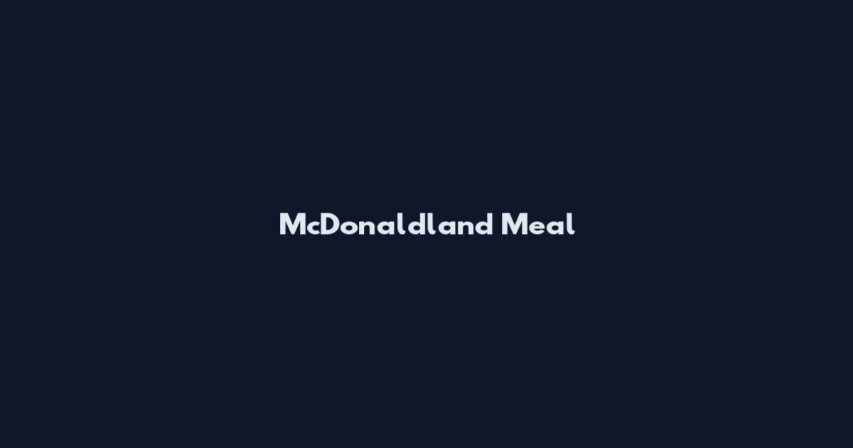 McDonaldland Meal