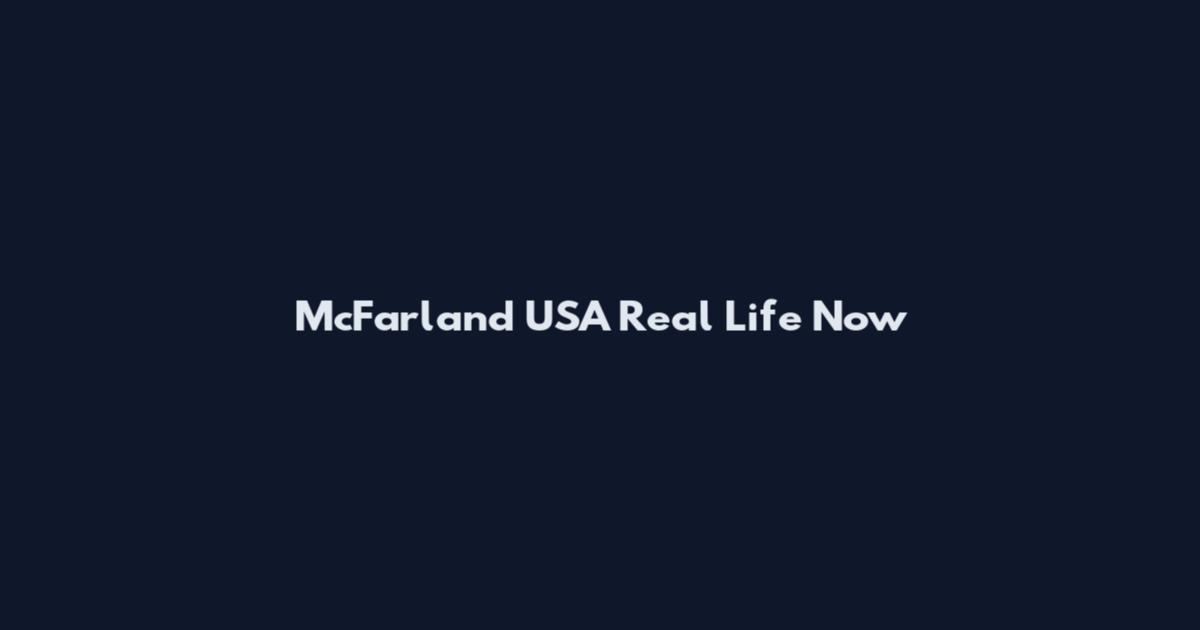 McFarland USA Real Life Now