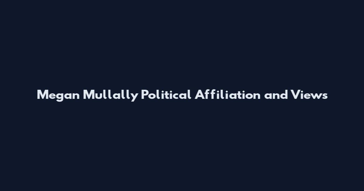 Megan Mullally Political Affiliation and Views