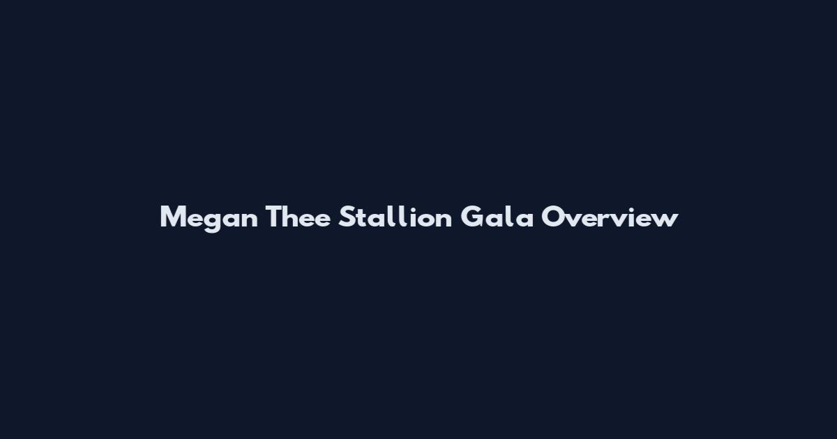Megan Thee Stallion Gala Overview
