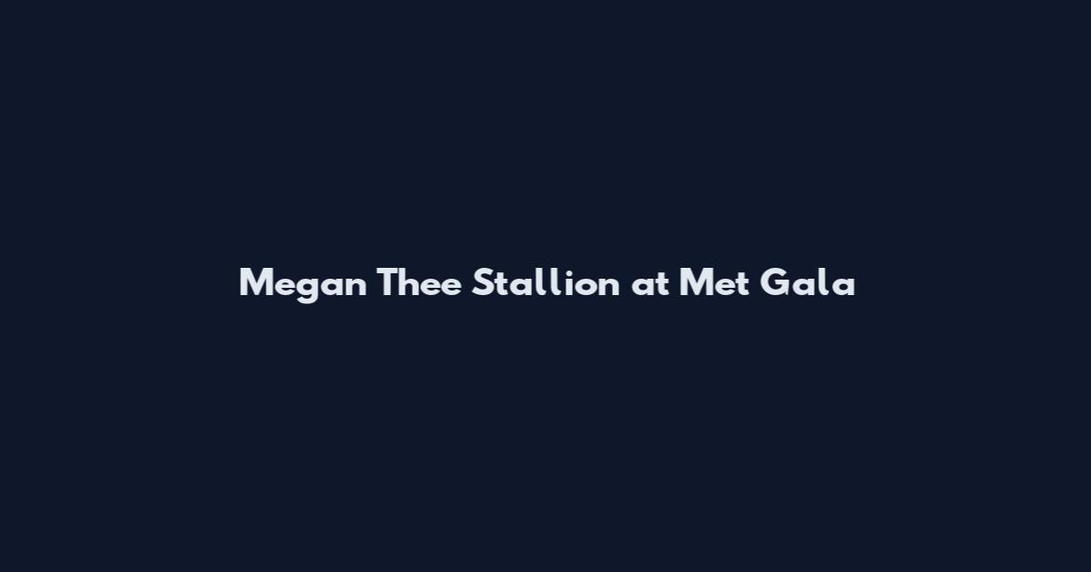 Megan Thee Stallion at Met Gala