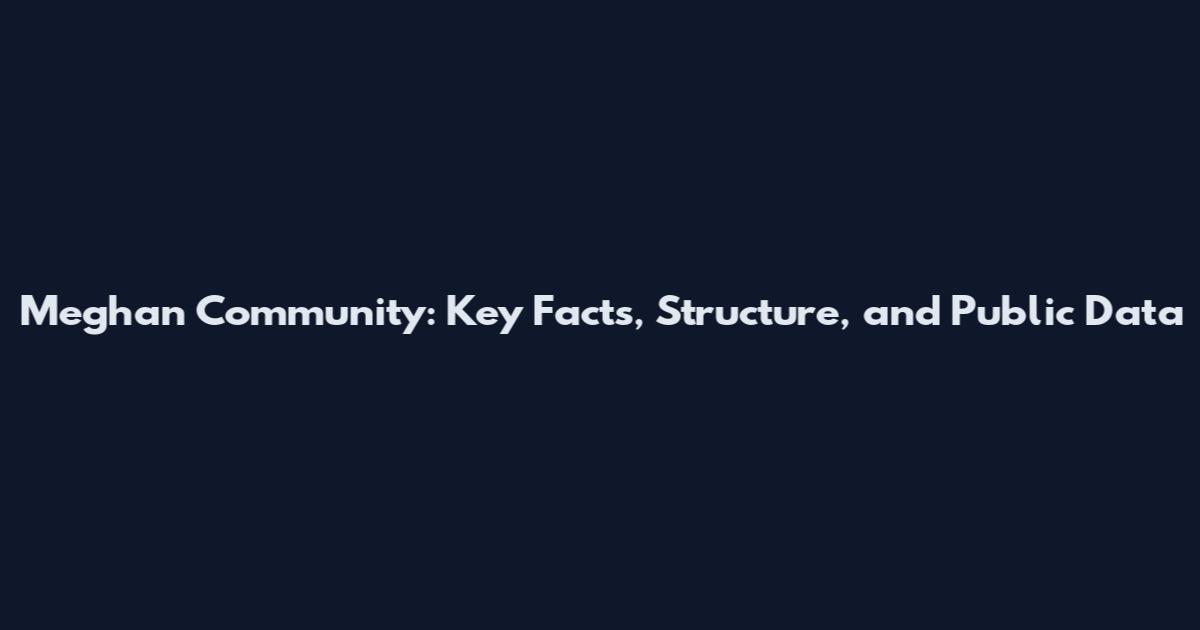 Meghan Community: Key Facts, Structure, and Public Data