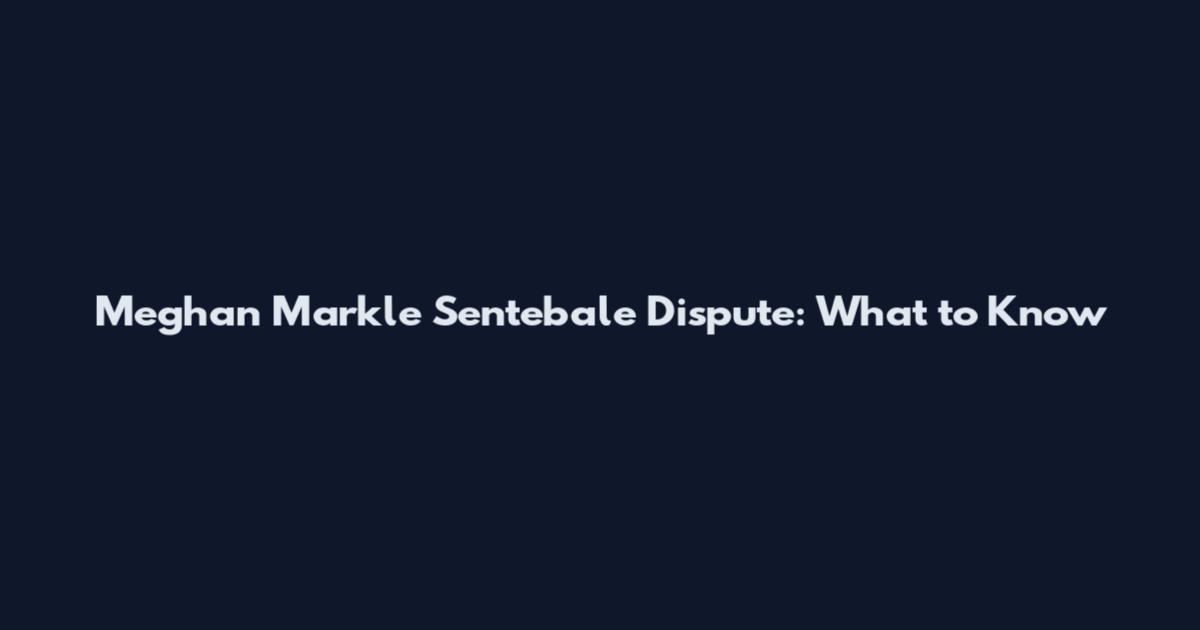 Meghan Markle Sentebale Dispute: What to Know