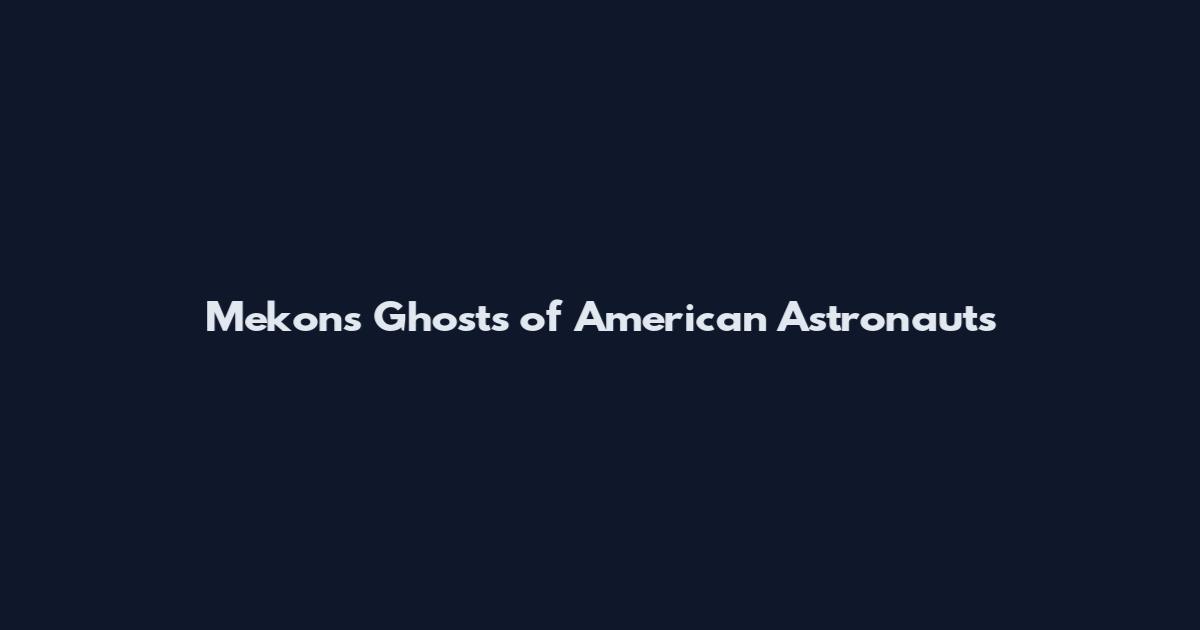 Mekons Ghosts of American Astronauts