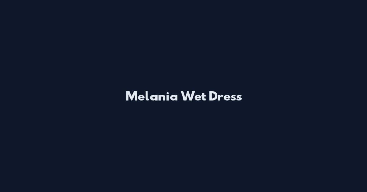 Melania Wet Dress