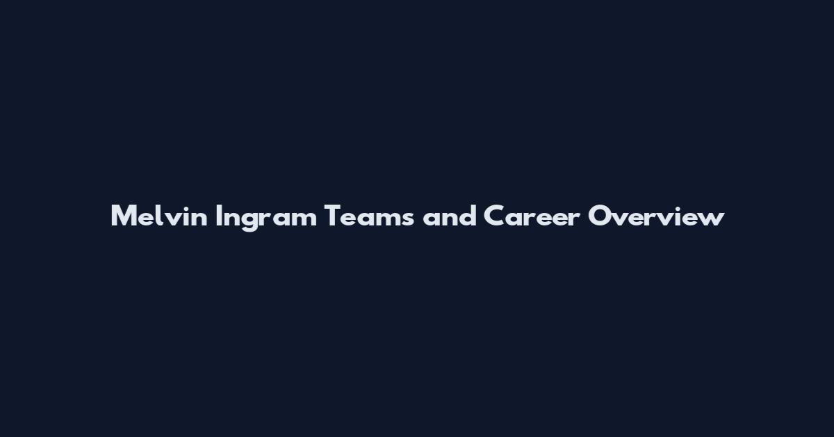 Melvin Ingram Teams and Career Overview