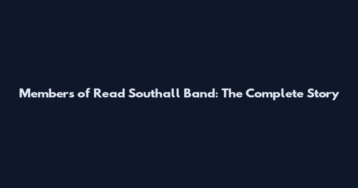 Members of Read Southall Band: The Complete Story