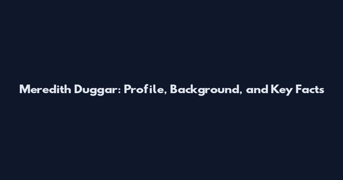 Meredith Duggar: Profile, Background, and Key Facts