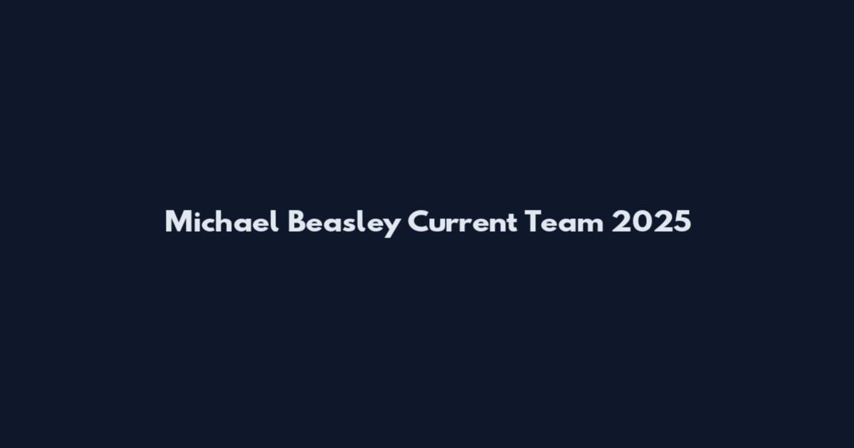 Michael Beasley Current Team 2025