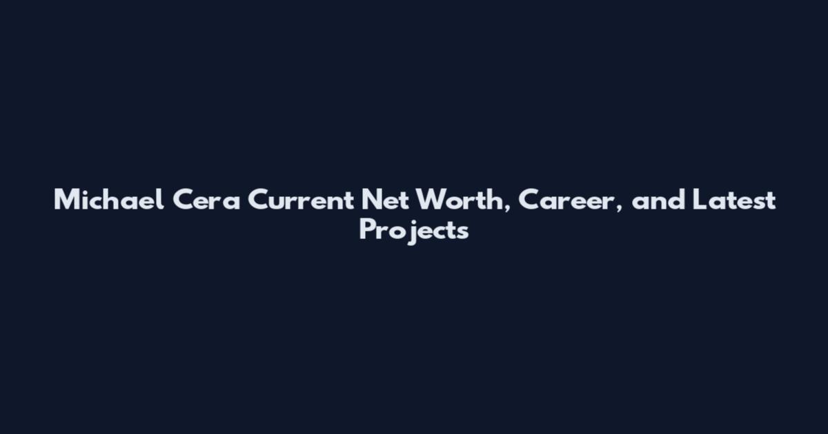 Michael Cera Current Net Worth, Career, and Latest Projects