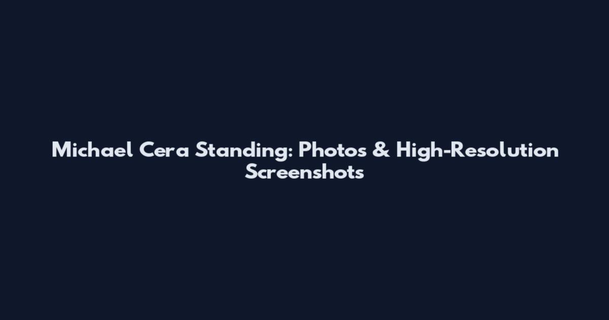 Michael Cera Standing: Photos & High-Resolution Screenshots