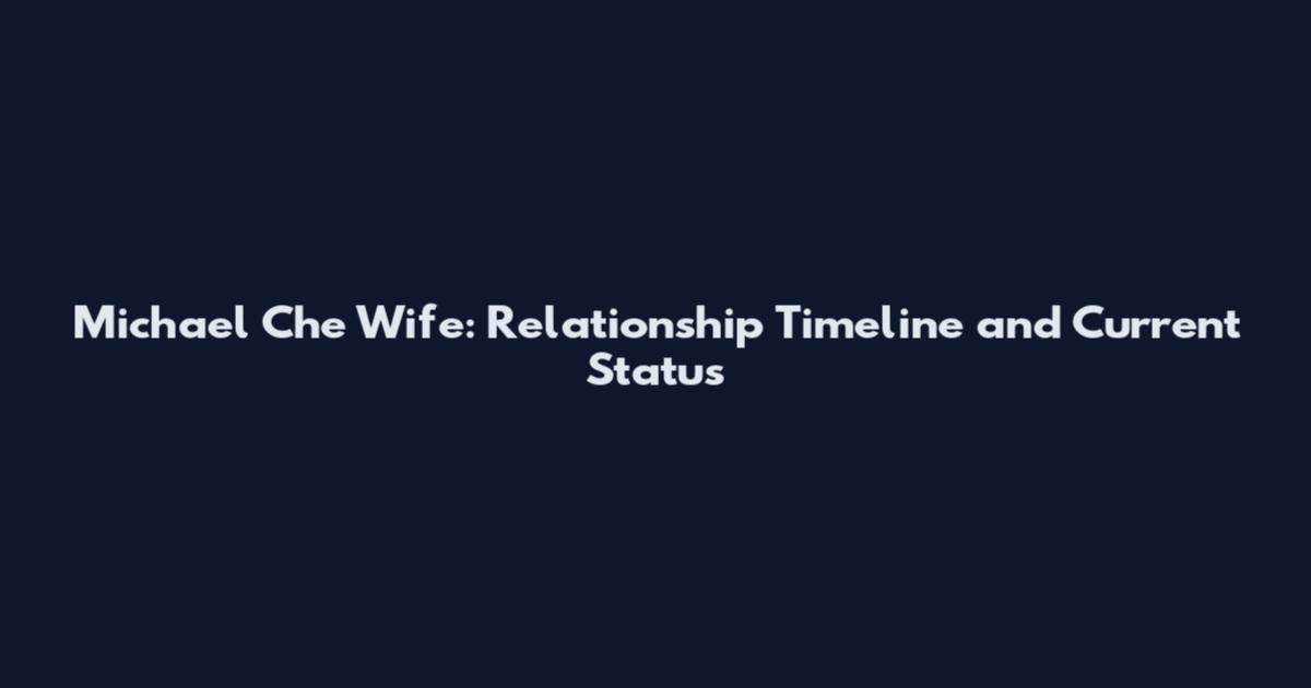 Michael Che Wife: Relationship Timeline and Current Status
