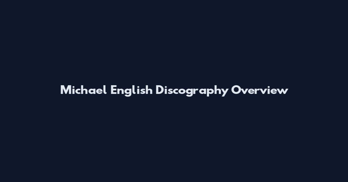 Michael English Discography Overview