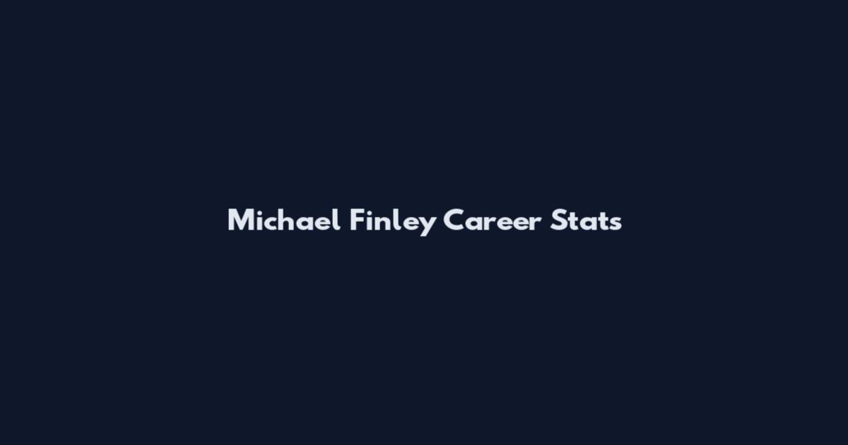 Michael Finley Career Stats