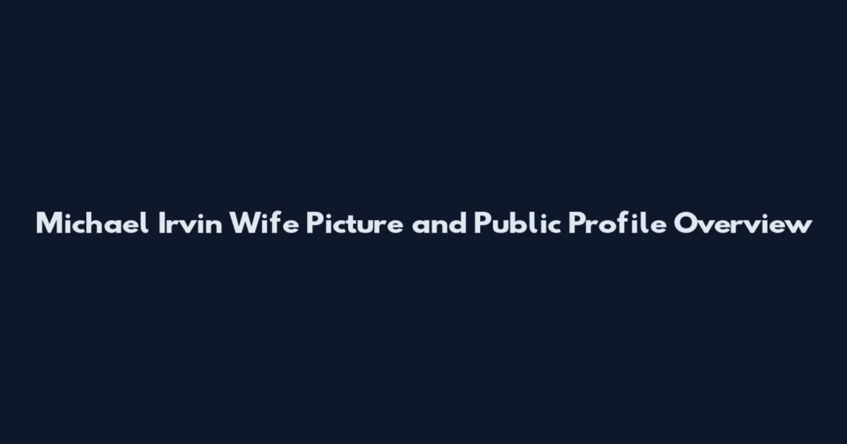 Michael Irvin Wife Picture and Public Profile Overview