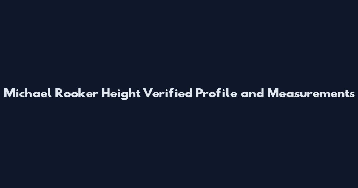 Michael Rooker Height Verified Profile and Measurements