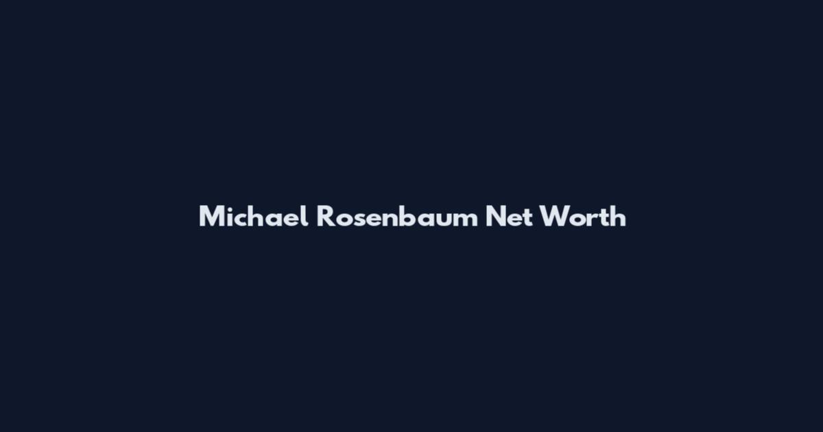 Michael Rosenbaum Net Worth