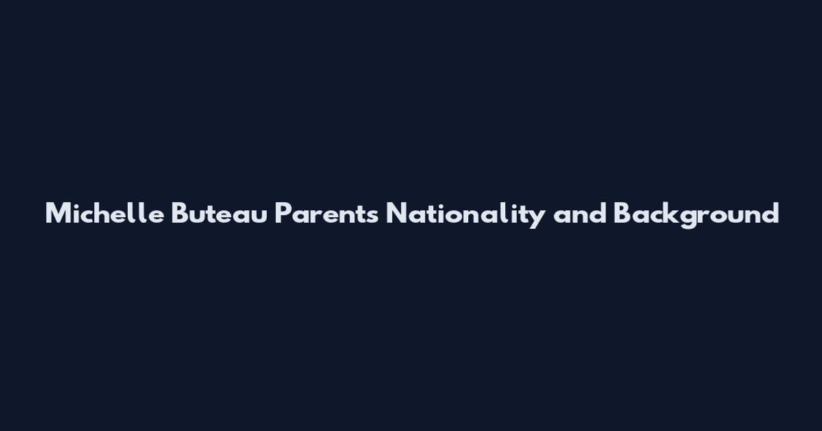 Michelle Buteau Parents Nationality and Background
