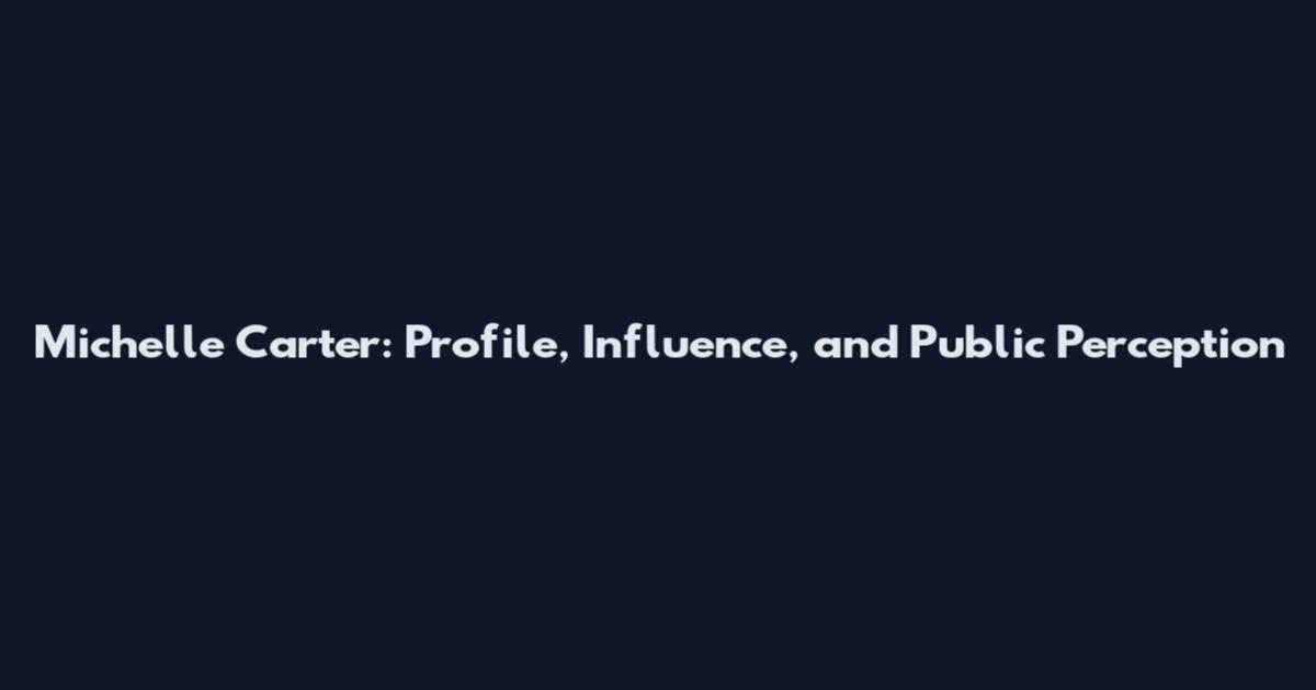 Michelle Carter: Profile, Influence, and Public Perception