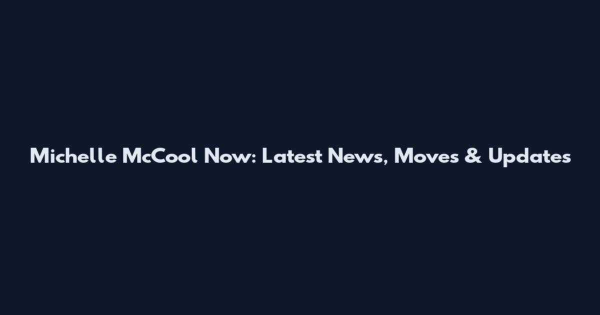 Michelle McCool Now: Latest News, Moves & Updates