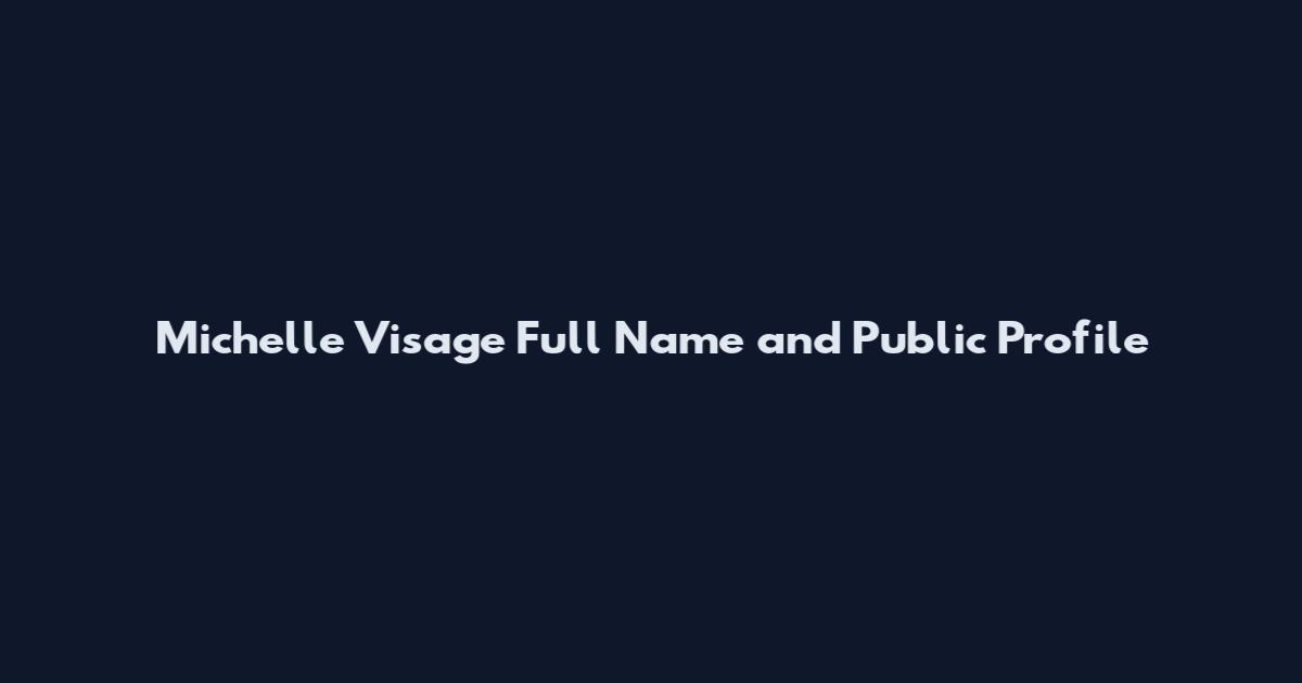Michelle Visage Full Name and Public Profile