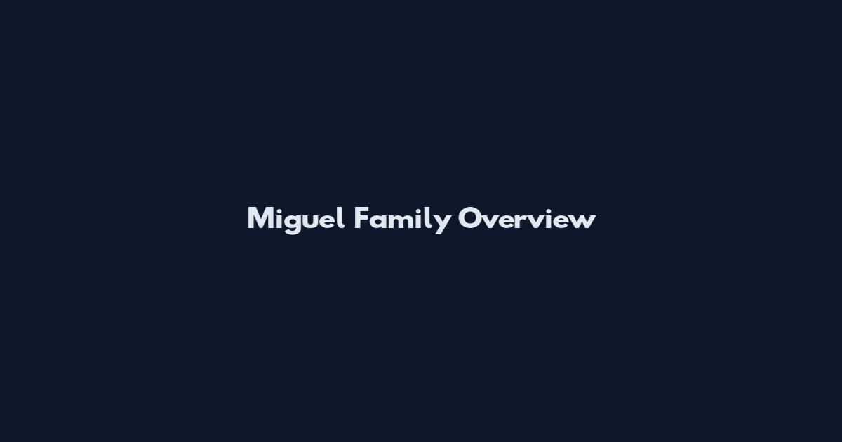 Miguel Family Overview