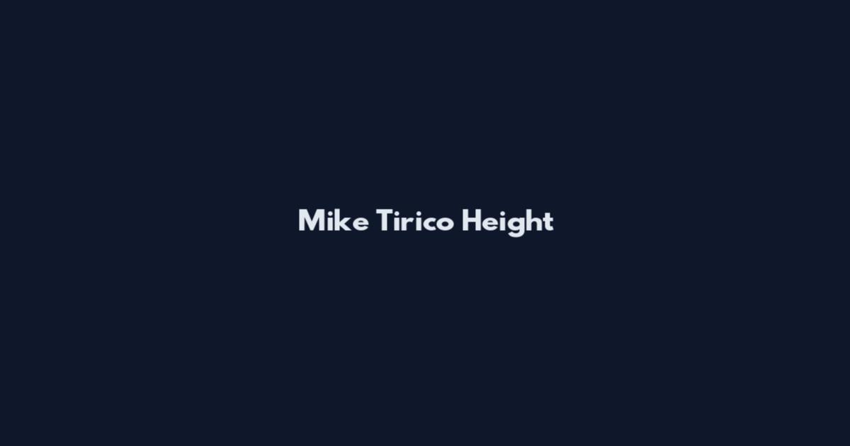 Mike Tirico Height