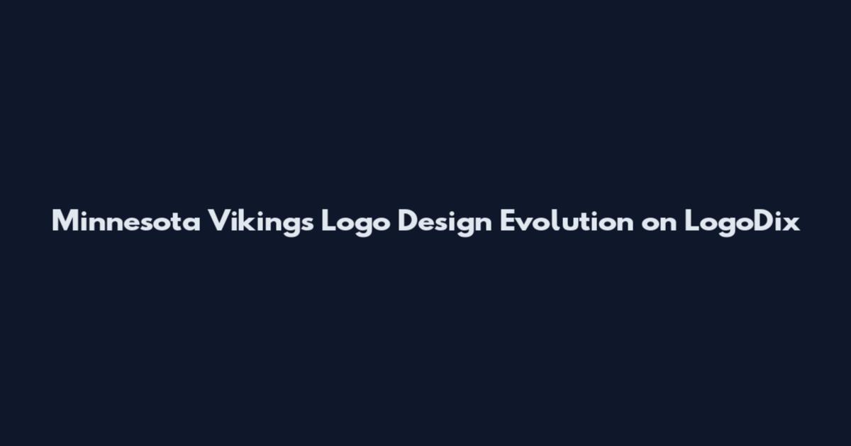 Minnesota Vikings Logo Design Evolution on LogoDix