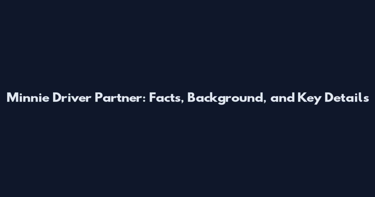 Minnie Driver Partner: Facts, Background, and Key Details