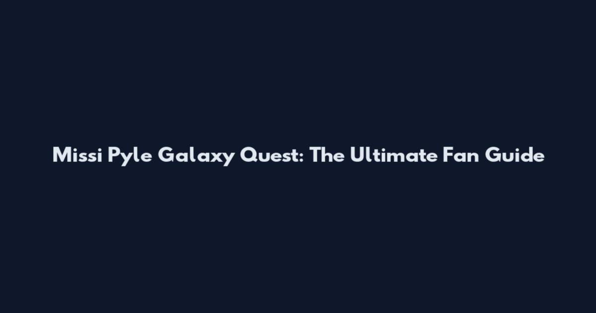 Missi Pyle Galaxy Quest: The Ultimate Fan Guide