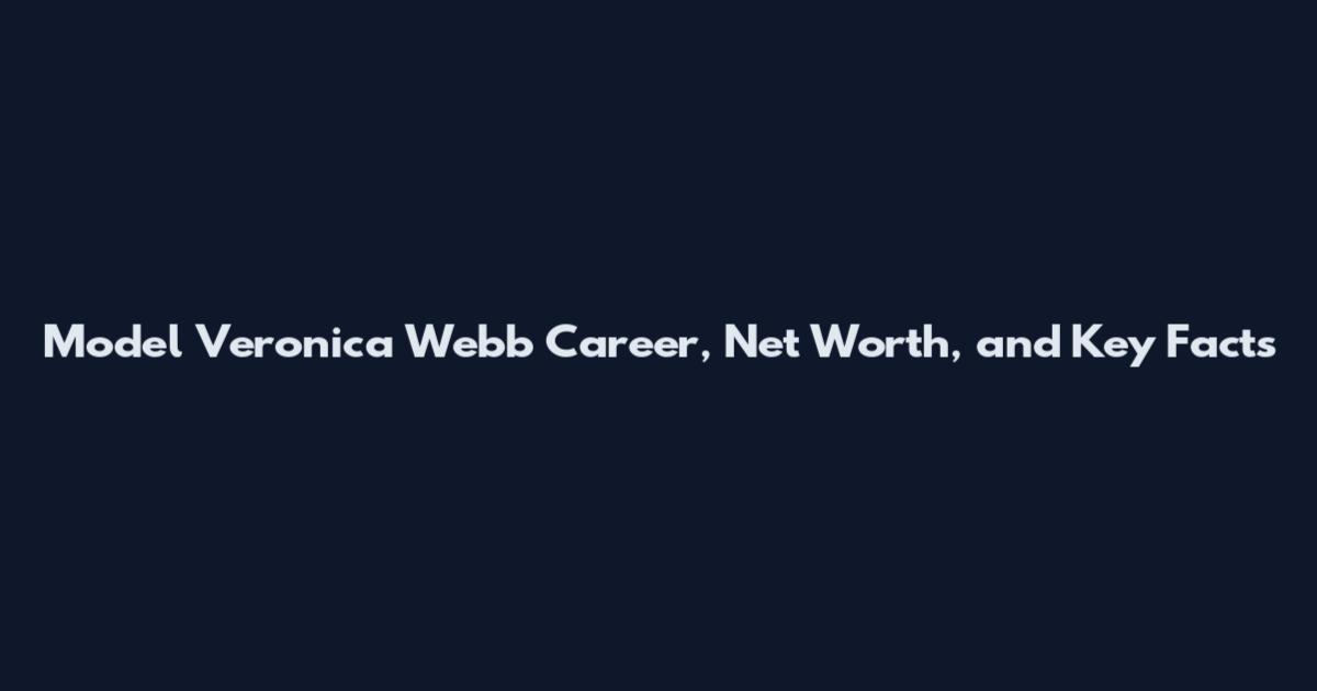 Model Veronica Webb Career, Net Worth, and Key Facts