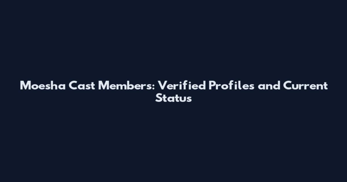 Moesha Cast Members: Verified Profiles and Current Status