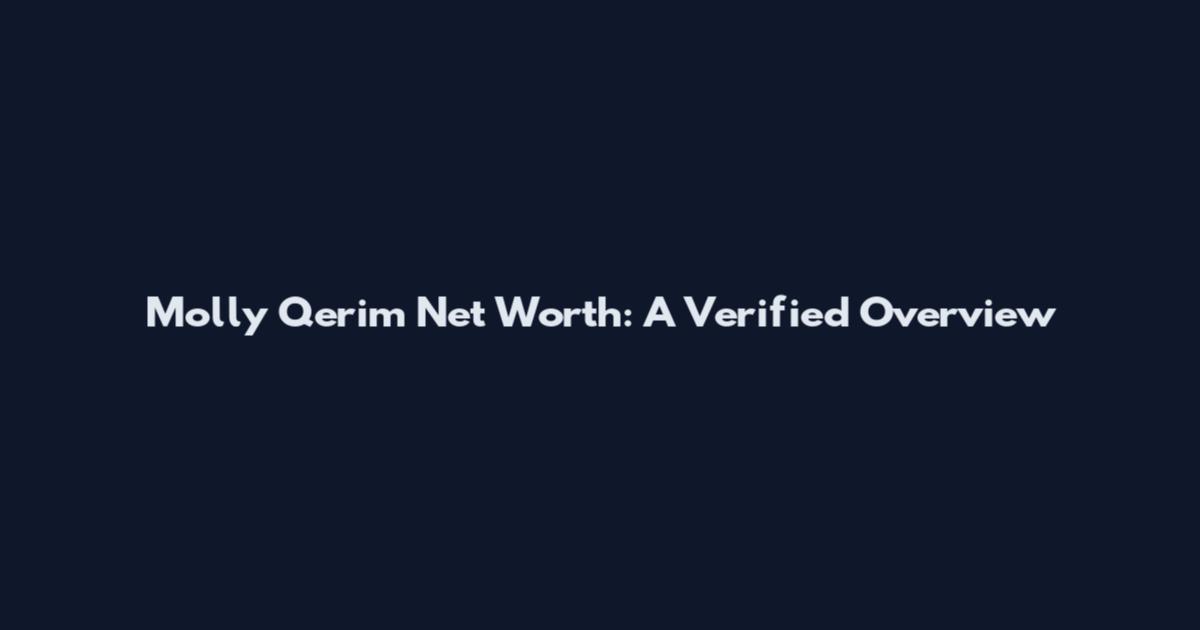 Molly Qerim Net Worth: A Verified Overview
