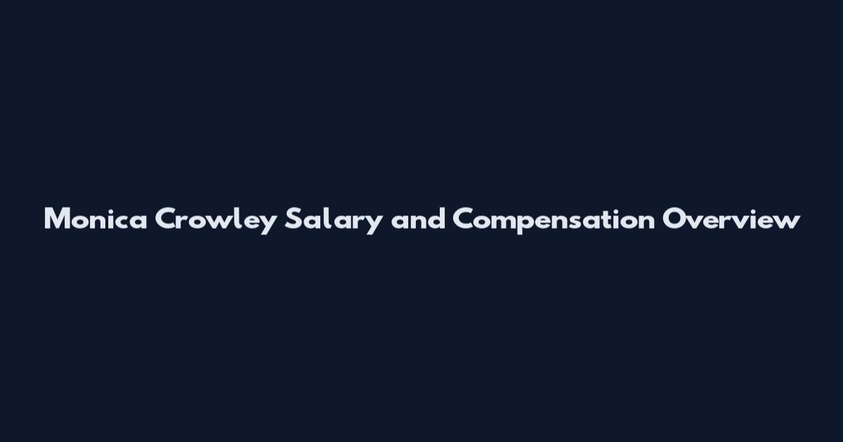 Monica Crowley Salary and Compensation Overview