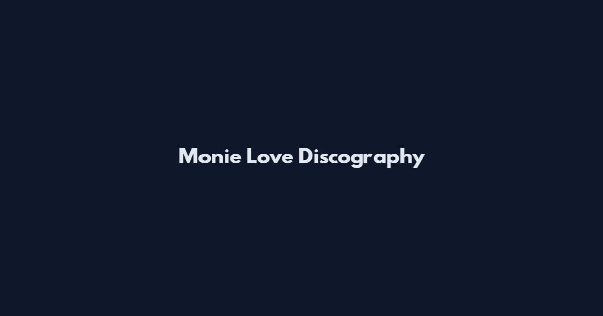 Monie Love Discography