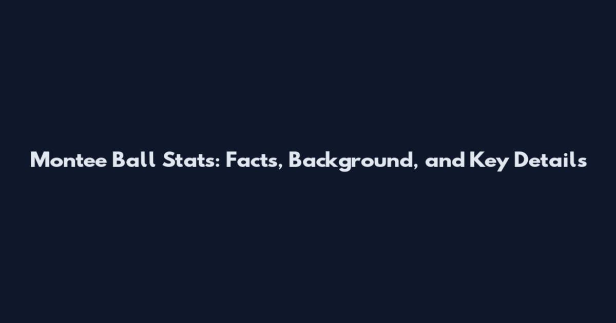 Montee Ball Stats: Facts, Background, and Key Details