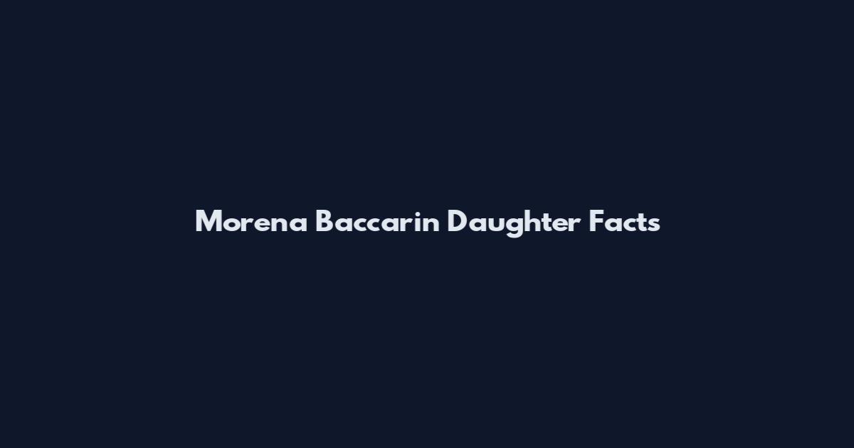 Morena Baccarin Daughter Facts